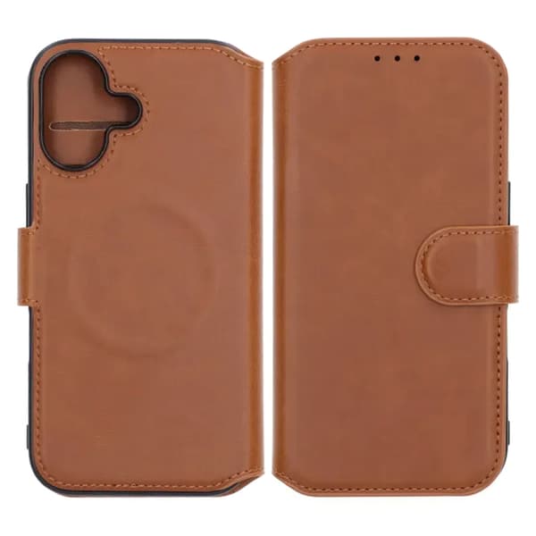 RV Wallet Case iPhone 17 Brown Brun