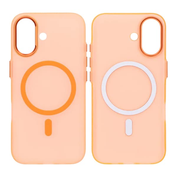 Mobile Case Shockproof with Camera Protection for iPhone 17 - Orange Orange