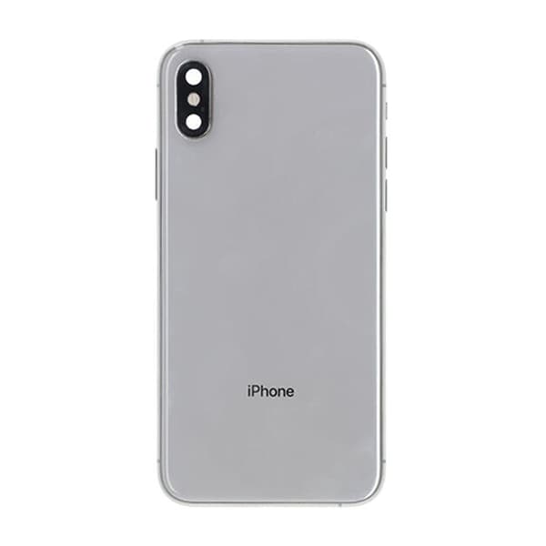 iPhone XS Baksida med Komplett Ram - Vit Vit
