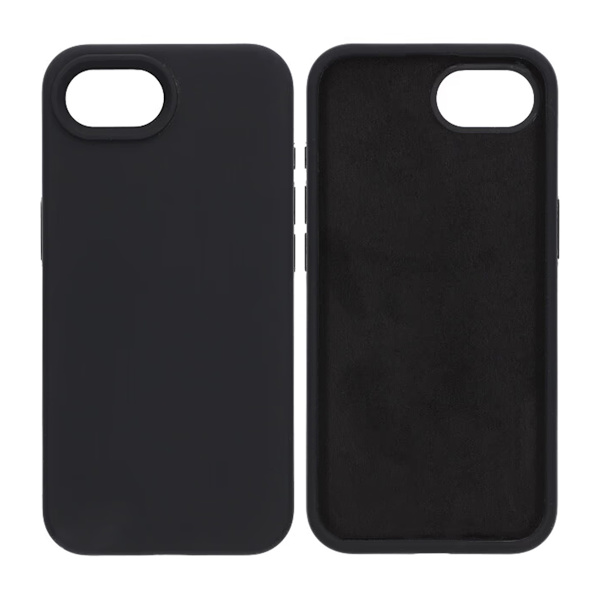 Silicone Case iPhone 16e- Black Svart