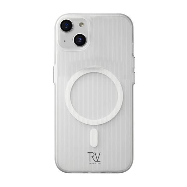 Rvelon Case Corrugated Magsafe for iPhone 13 and 14 - White Vit