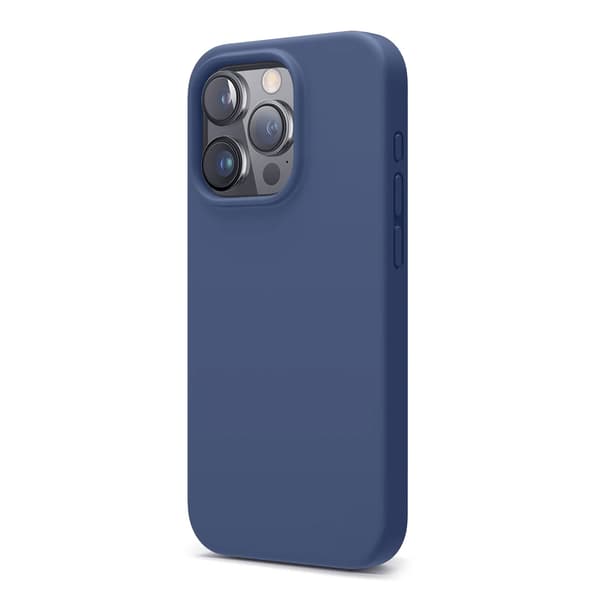 iPhone 16 Pro Case-Silicone With Magsafe Rvelon Dark Blue Blå