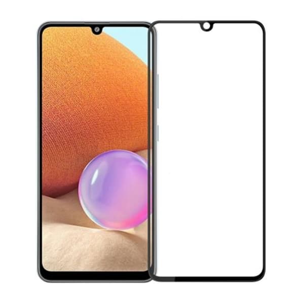 Screen Protector Samsung Galaxy A32 5G - 3D Tempered Glass Black - bulk Svart