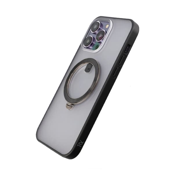 iPhone 14 Pro Case with MagSafe Stand Rvelon - Black Svart