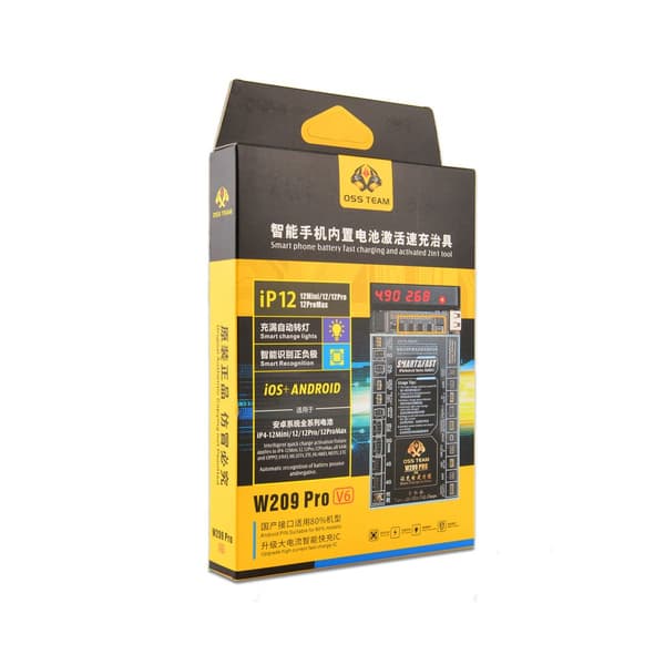 Batteri-aktiveringskort W209 Pro 2-i-1 - iPhone 4-12 Pro Max,...