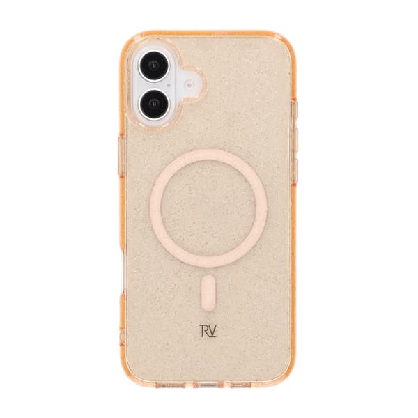 iPhone 16 Plus Rvelon TPU Mobile Case with MagSafe - Glitter Gold Glitter