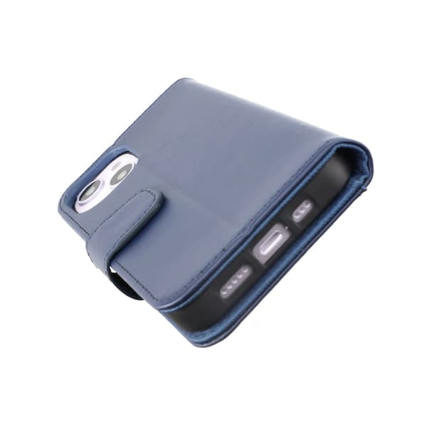 iPhone 14 Wallet Case Extra Card Rvelon - Abyss Blue Blå