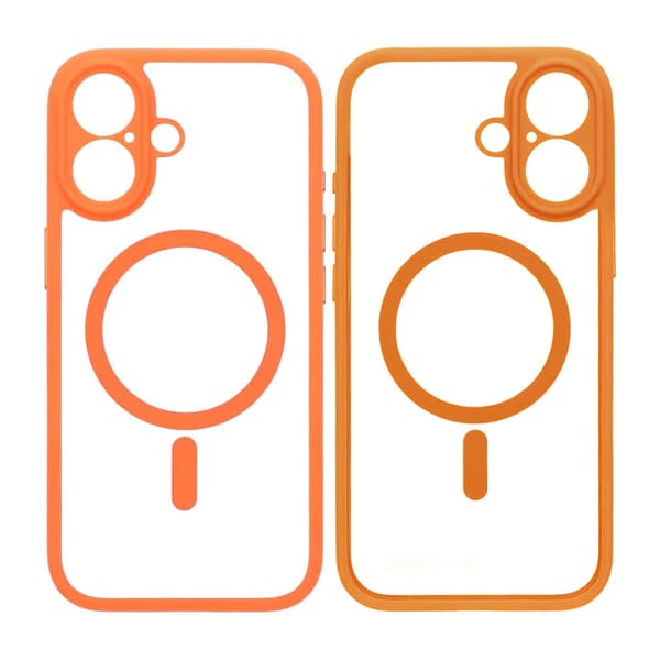 Case for iPhone 17 with MagSafe and Camera Protection with Orange Orange
