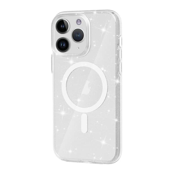 iPhone 11 Pro Hybrid Case With Glitter - Transparent Glitter