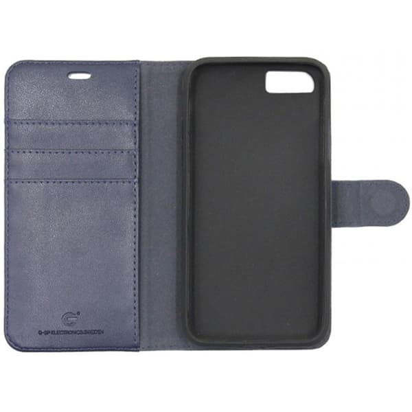 iPhone 6/6S Plånboksfodral Magnet Läder med Stativ - Mörkblå Dark Blue