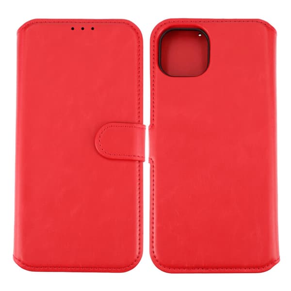 iPhone 15 Plus Wallet Case Magnet Rvelon - Red