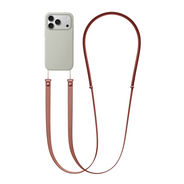 Crossbody Strap för iPhone mobilskal - Sienna Brun