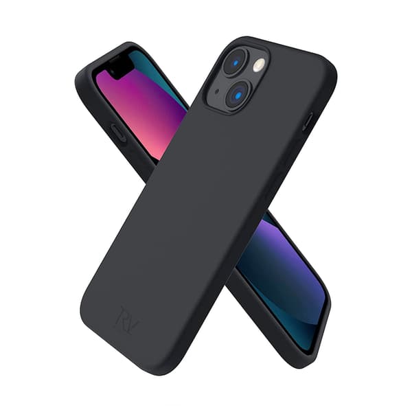 iPhone 14 Silicone Case Rvelon-Black Svart