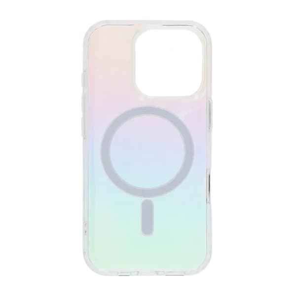 TPU skal med Magsafe till iPhone 16 Pro - Iriserande Multicolour