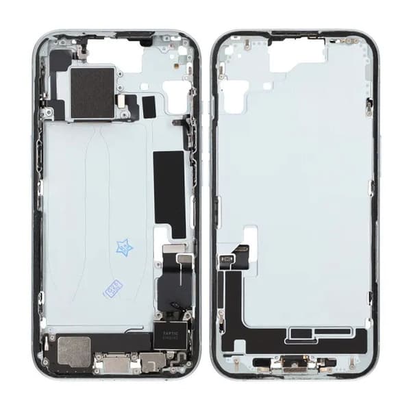Mittenram med smådelar för iPhone 15 - Blå OEM Blå