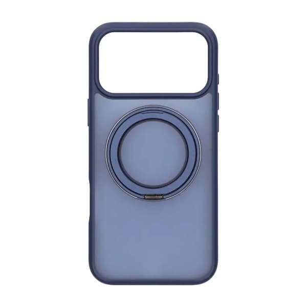 Mobilskal Roterande Magnet Stativ för iPhone 17 Pro Max - Blå Blå