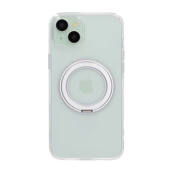 Matte case 360 ​​rotating bracket Mobile Phone Case For iPhone 15 Plus transparent Transparent