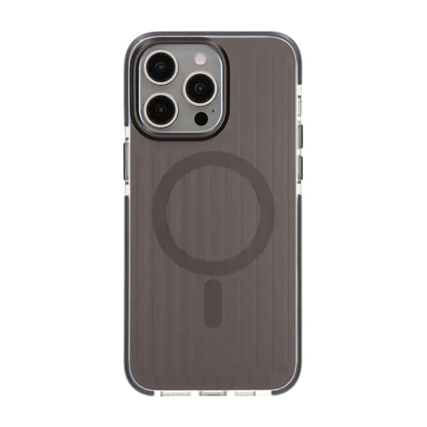 Patterned TPU Case for iPhone 15 Pro with MagSafe - Black Svart