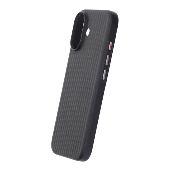 Corrugated Rock Sand Magnetic Case - iPhone 17 Black Svart