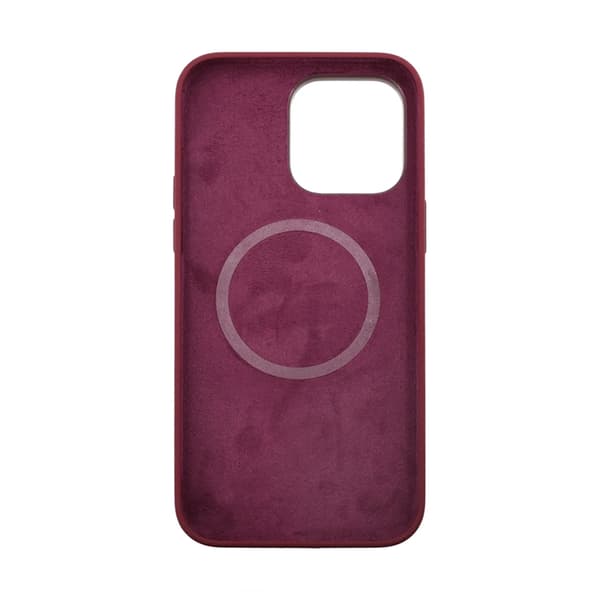 iPhone 14 Plus Silicone Case Rvelon MagSafe - Red Röd