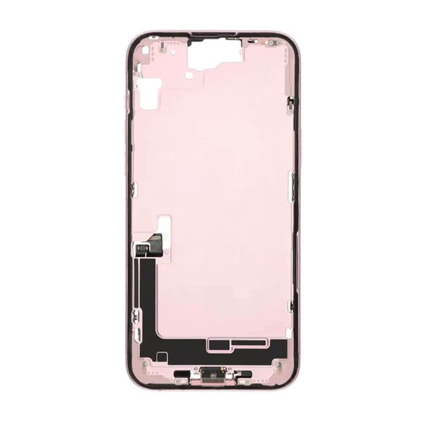 Mittenram med smådelar för iPhone 15 Plus - Rosa OEM Rosa