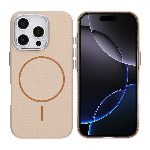 iPhone 16 Pro Carbon Case - Gold Guld