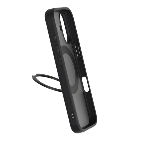 Mobile Case Rotating Magnet Stand for iPhone 17 - Black Svart