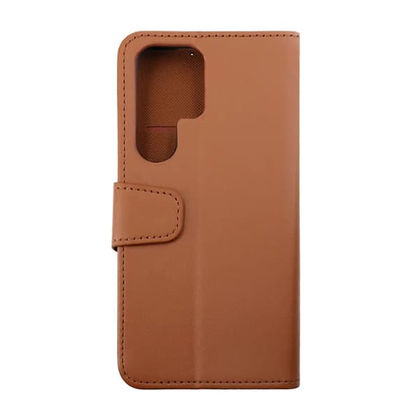 Samsung Galaxy S23 Ultra Plånboksfodral Extra Kortfack Rvelon... Brun