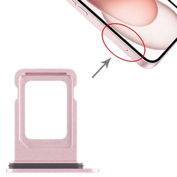 iPhone 15 Simkortshållare - Rosa Rosa