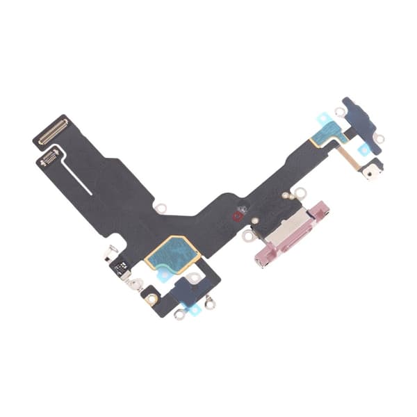 iPhone 15 Laddkontakt med Flexkabel - Rosa Rosa
