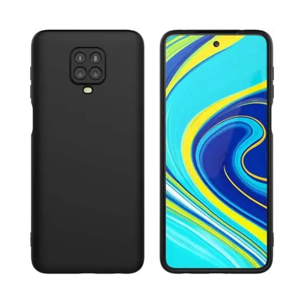 Silikonskal Xiaomi Redmi Note 9 Pro - Svart Svart