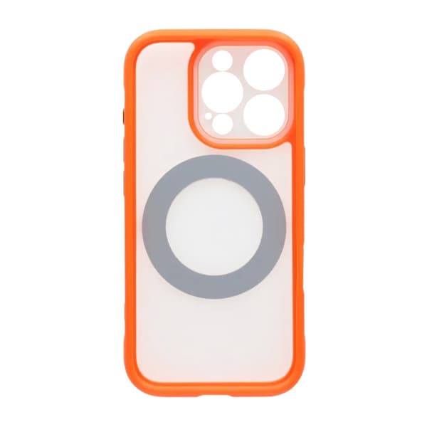 Skal med Roterbart MagSafe-Stativ för iPhone 16 Pro - Orange Orange