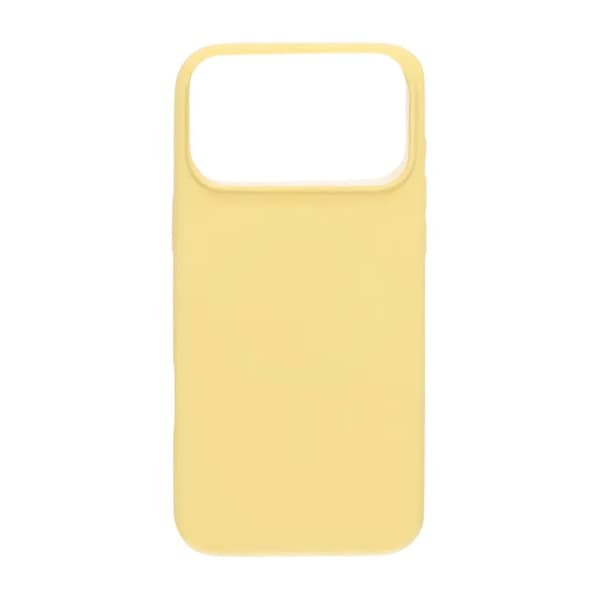 iPhone 17 Pro Max Case - Silicone With Magsafe Rvelon Butter Yellow Gul