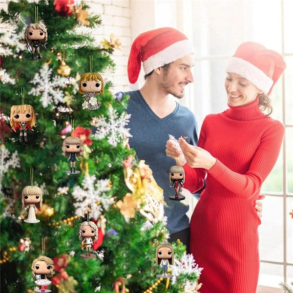 24 Dagars Julkalender med Taylor Swift-Dekorationer, Hängande Dekorationer, DIY-Kalender, Blind Box A