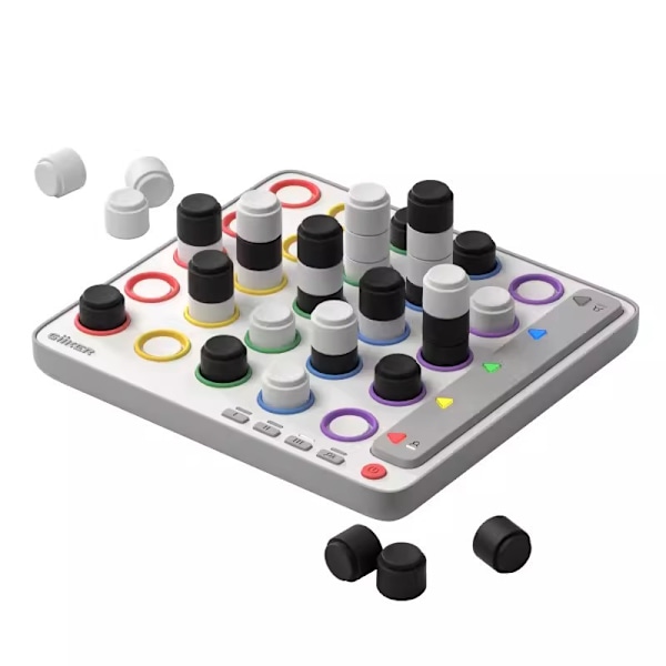3D AI-drivet 4 i rad spel, strategispel med inbyggd domare för 1-2 spelare, spel för bilresor, för barnfamiljernas spelkvällar