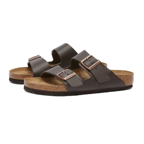 Birkenstock Arizona Mjuka Fotbäddssandaler Unisex Halkskydd Avslappnade Skor Brown 42