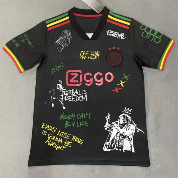 21/22 Ajax 3:e Bob Marley Special Edition-tröjor herrsupportrar fotbollströjor XL