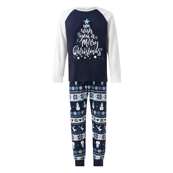 Matchende Julepyjamassæt til Familien Dame Herre Børn Pyjamas Langærmet Nattøj Ferie Loungesæt Kids-B 4-5Years