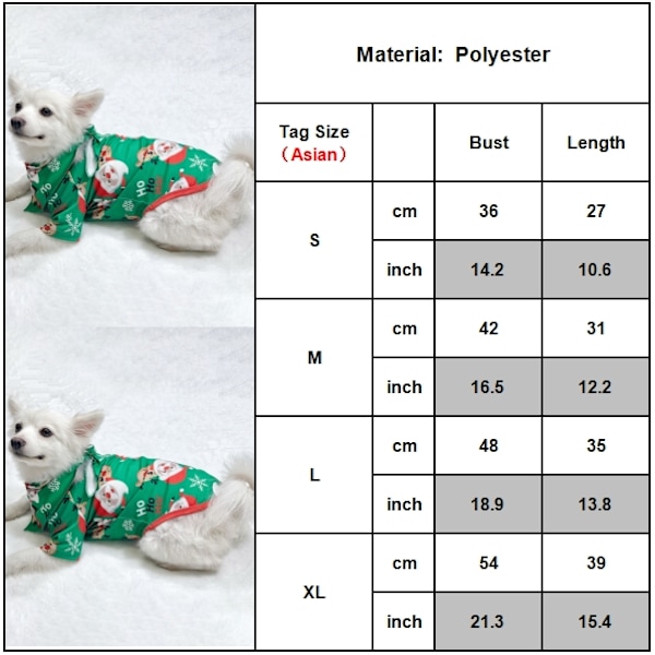 Julpyjamas för familjen Jul-PJs Matchande set Jammies Vuxna Barn Hund Semester Nattkläder Set Dog XL