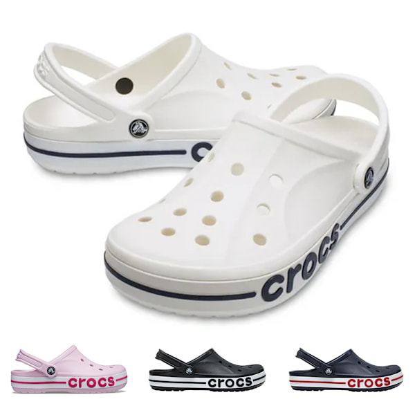Crocs Unisex Bayaband Clog Tofflor White 44
