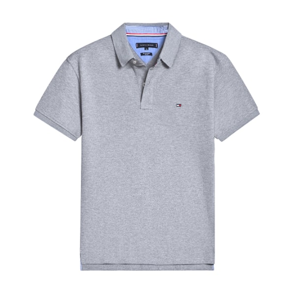 Tommy Hilfiger Miesten 1985 Regular Fit Pikeepaita Grey 2XL