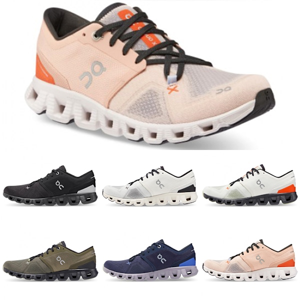 ON CLOUD 5 Herre Dame On Træningssko Cloud X Åndbare Sneakers Udendørs Letvægts Løbesko Graey Green 40.5