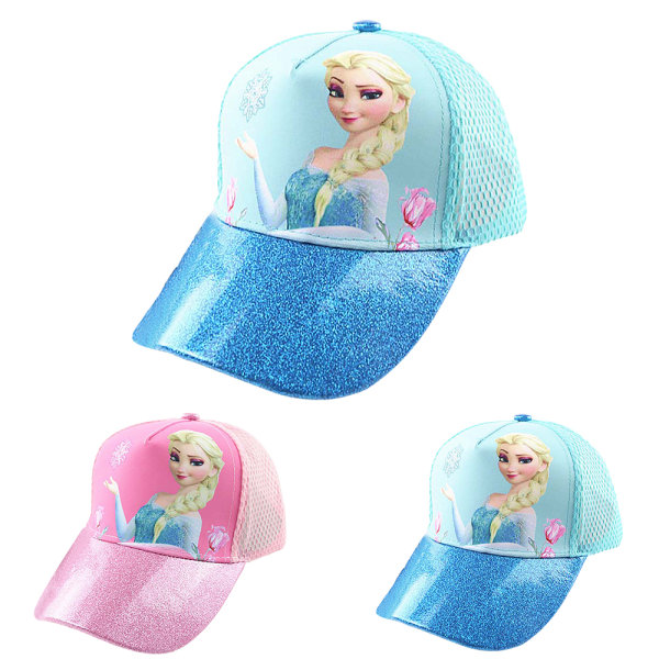 Frozen Aisha Cartoon Baseball Cap Barnsolskydd Andas pink