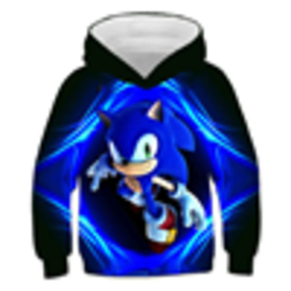 Børne Pindsvin Sonic Hættetrøje Sweater Jakke Frakke Vinter 120cm