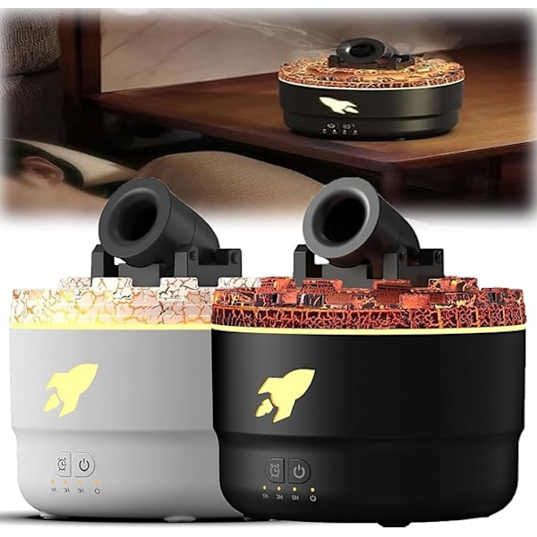 Cannon Blast Aroma Luftfukter, Stille Diffuser, Vannløs Auto Avstengning Aromaterapi Diffuser for Soverom, for Hjem Black