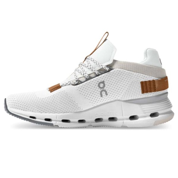 ON CLOUD 5 Herre Dame Komfortable Allround Slidstærke Skridsikre Stødabsorberende Letvægts Åndbare Stødabsorberende Lavtop Sneakers Casual Løbesko Pearl White 44