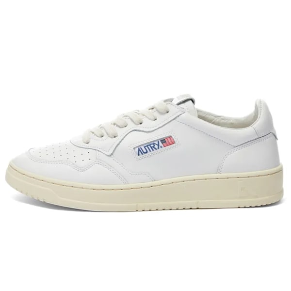 AUTRY 01 LÅG LÄDER SNEAKER White 40