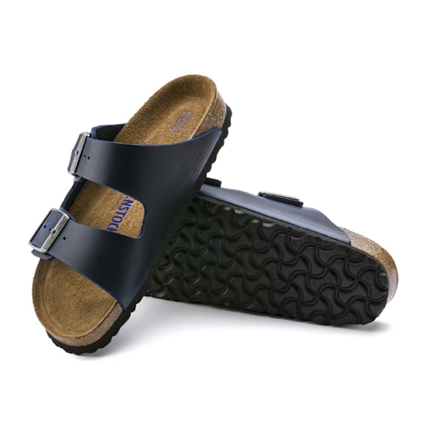 Birkenstock Arizona Mjuka Fotbäddssandaler Unisex Halkskydd Avslappnade Skor Dark Blue 43
