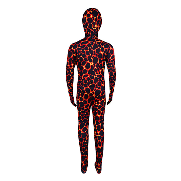 Gorilla Tag Lasten Poikien Halloween-asu - Premium-laatuinen haalari ja naamio asut roolileikkeihin, 8-12 vuotta Red 130cm