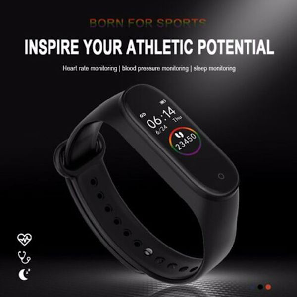 M4 Smart Electronics Smartklocka Sport Puls Blodtryck blue
